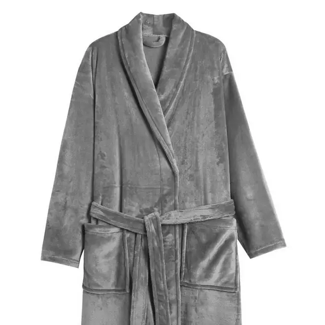 104457-2ffdb0.jpg 2025 Robe en flanelle pour femmes, peignoir épais et chaud en polaire avec poches, chemise de nuit longue en peluche douce pour l'hiver, vêtements de nuit