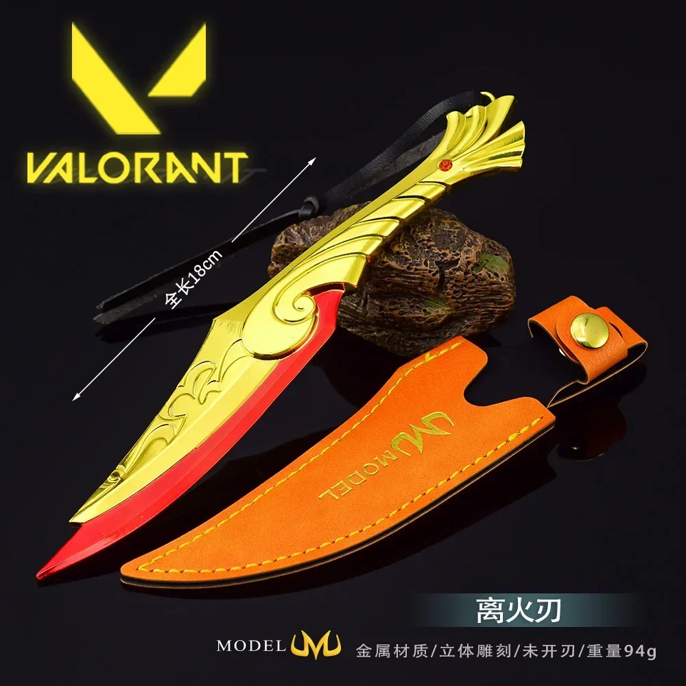 

Valorant Weapons 18cm Ignite Fan Game Bali song Peripherals Metal Samurai Model Coaplay Katanas Sword Toys Knife Birthday Gifts