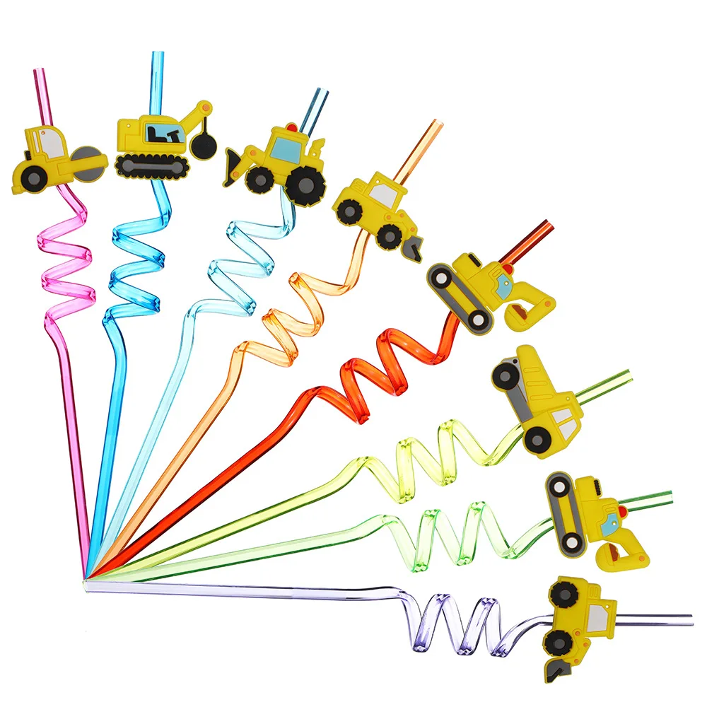 Geburtstags-Baumaschinen, Partydekorationen, Themensite, Fahrzeuge, Hintergrund, Ballonplatten, Kinder-Set, LKW, Banner, Traktor, Junge – Detail 9