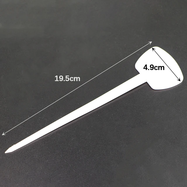 Fehér Pp Műanyag 19,5X4,9 Cm Növénycímkék Vízálló Uv-Os Óvoda Virág Gyógynövény Lemezlemez Uv-Anti-Azonosítás - Image 6
