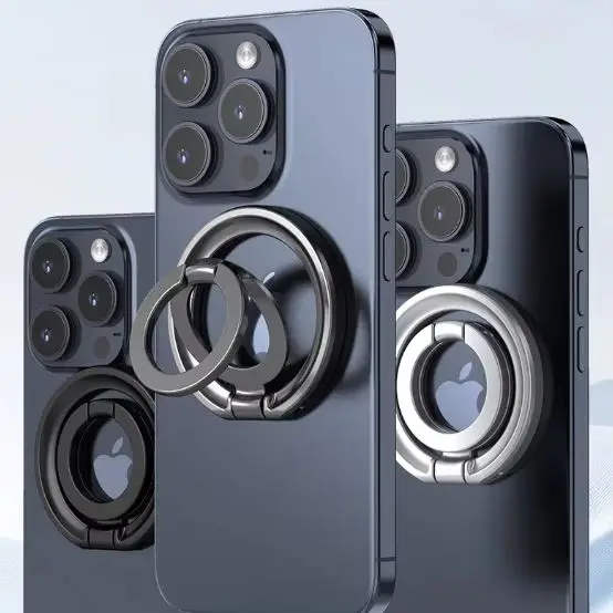 Supporto Magnetico per Cellulare Compatibile con Magsafe, Anello Magnetico per Telefono, Accessori per Smartphone, Supporto per Telefono Grip Tok - immagine 2