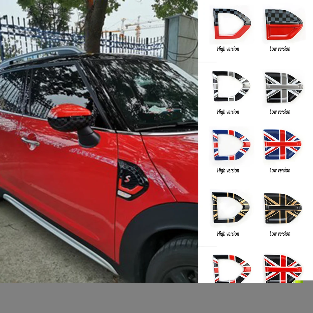 

2PC Union Jack Car Side Plate Fender Stickers Cover Decoration For M Coope r S J C W F 60 Country Car-Styling Accessories