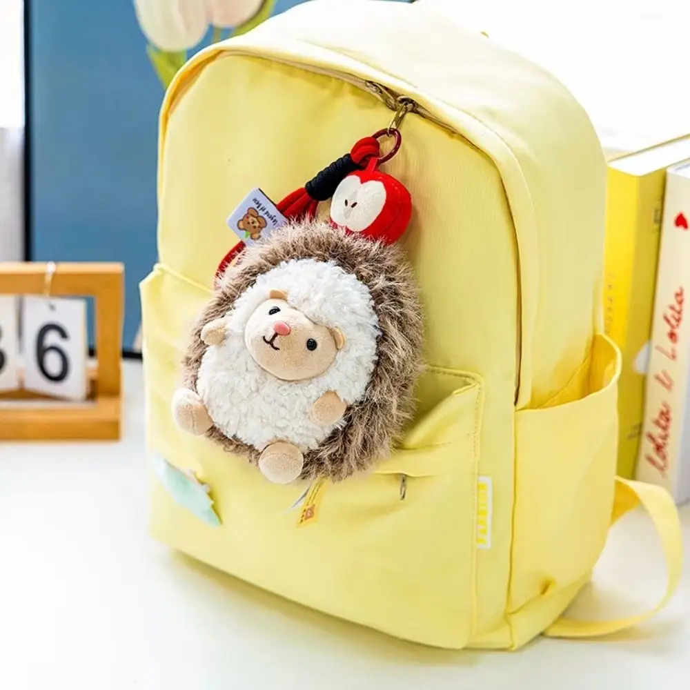 Adorable Little Hedgehog Keychain Mini Hedgehog Stuffed Doll Little Hedgehog Pendant Soft Cute Hedgehog Keyring