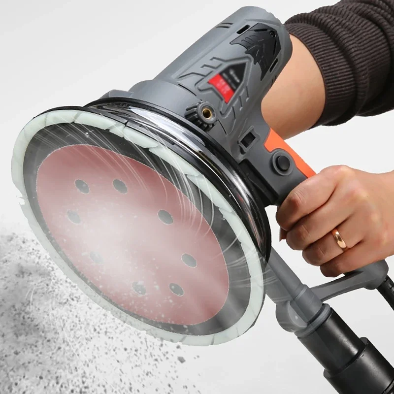 Electric Drywall Sander Machine 1250W Wall Polishing Machine LED Handheld Power Tools Wall & Floor Residue Removal Tools