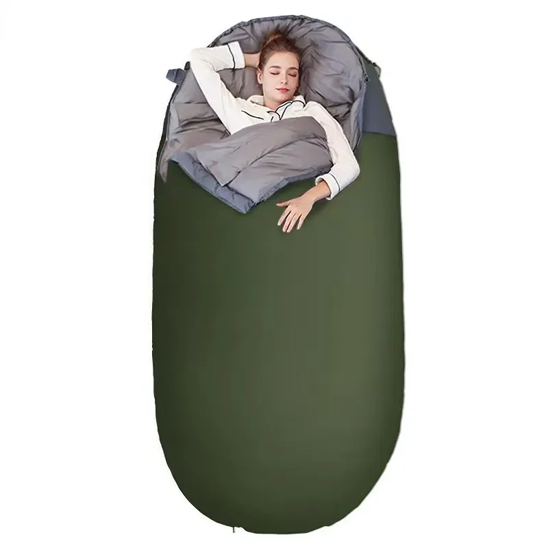 

Outdoor New Egg-shaped Sleeping Bag Ultra-light Widening and Lengthening Down Camping Sleeping Bag Warm Waterproof Sleeping Bag