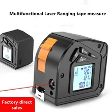 

40m Laser Rangefinder Laser Distance Meter Laser Tape Measure Electronic Digital Display Retractable With 5m Tape Measuring Tool