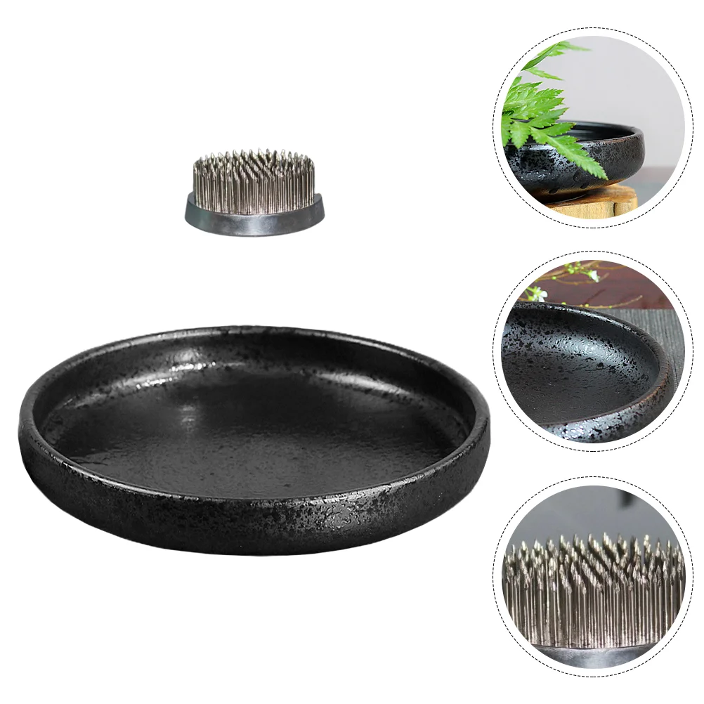 

1 Set Flower Pot Creative Plant Pot Flower Container Flowerpot Ornament (Black)