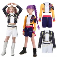 Ensembles de vêtements pour filles, costumes de Cosplay de dessin animé pour enfants, spectacle sur scène k-pop, 2 pièces, tenues de Costume de jeu de rôle de film pour filles 1