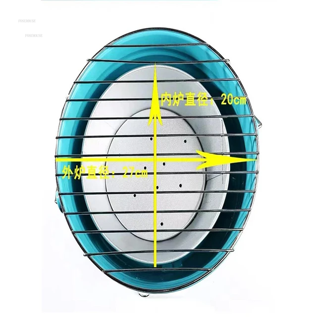 Vidéki Téli Tűz Gödrök Tűzfa Melegítő Faszén Fűtő Kályha Háztartás Grillezett Brazier Kültéri Kemping Kemence Máglya - Image 5