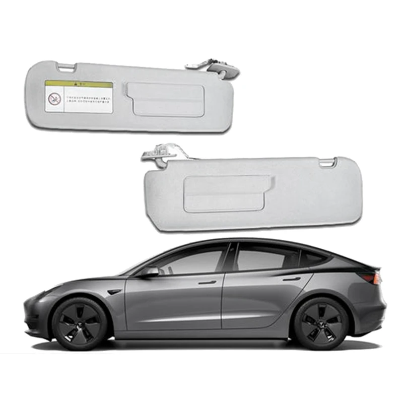 149040501B Left Driver Side Sun Visor With Mirror Light For Tesla Model 3/Y -