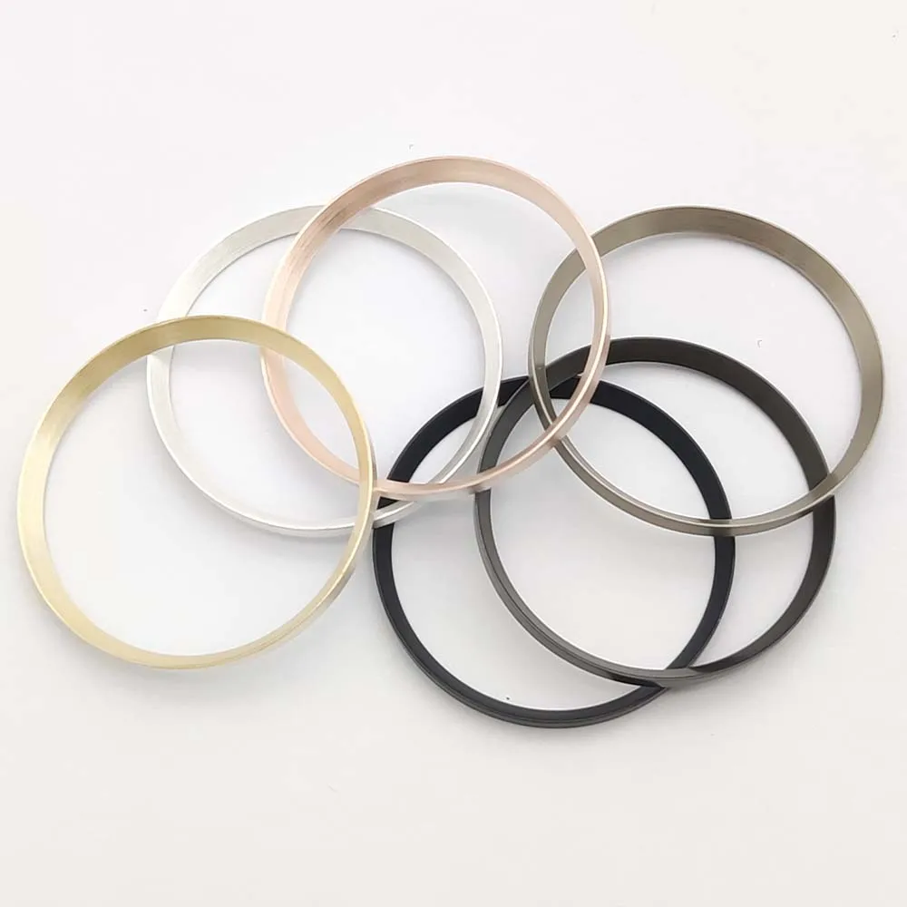 Metal inner ring for 007 cases watch chapter ring fitting 15 styles 28.5 mm