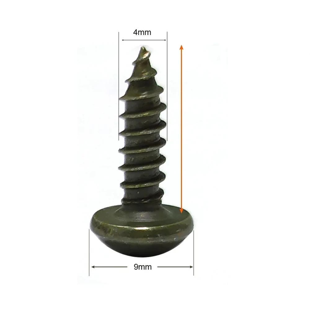 30pcs Car Motorcycle Scooter ATV Moped E-bike Plastic Cover Metal Retainer U-Type Clips Self-tapping Screws - Image 4