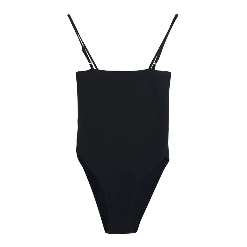 Summer Simple Swimwear Push Up Sling Bikinis Set One Piece Camisole 2023 Women Fashion Elegant Beach Party Holiday Bathing Suit