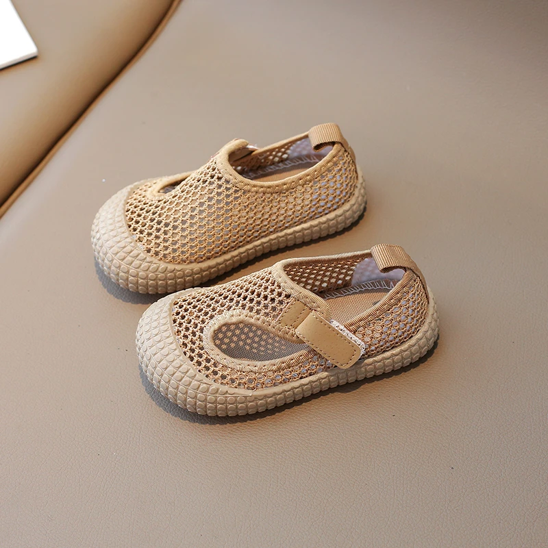Children's Canvas Shoes Mesh Breathable New Summer 2024 Boys Girls Children Baby Flats 2