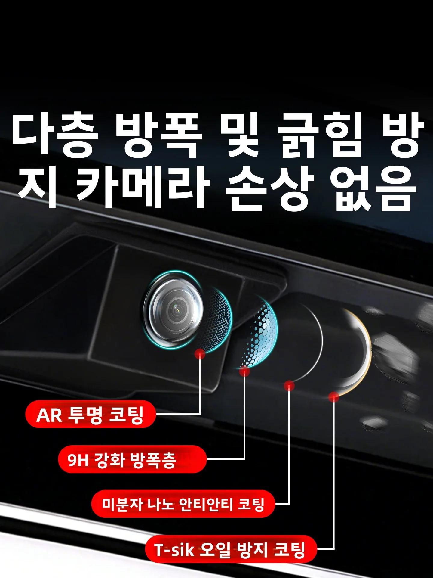 자동차 후방 카메라 보호 커버 차량 이미지 렌즈 가드 개조 액세서리 전문 자동차 인테리어 장식 부품