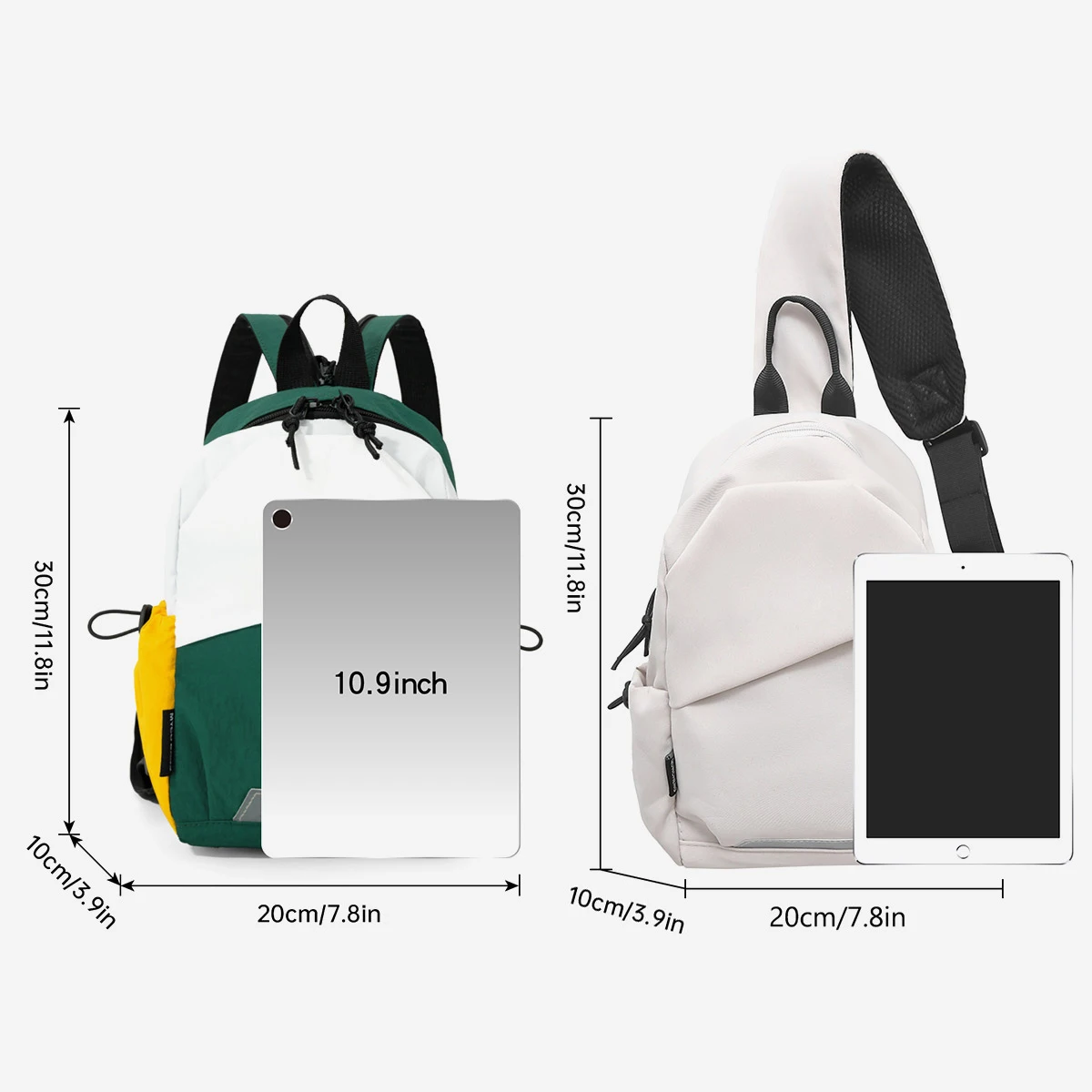 Single and Double Shoulder Dual-Use Bag for Men, Korean Style, Fashionable, Casual, Travel Small Backpack, Multi-Functional Sports Chest Bag, Cycling Crossbody Bag