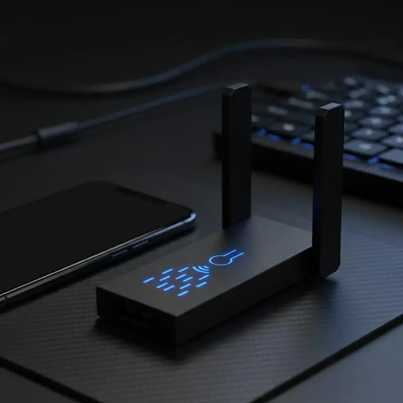 Бездротовий мережевий адаптер USB 3.0, 5G, дводіапазонний, 1300 Мбіт/с, висока швидкість, без драйверів, просте налаштування для потокового передавання, онлайн-навчання.