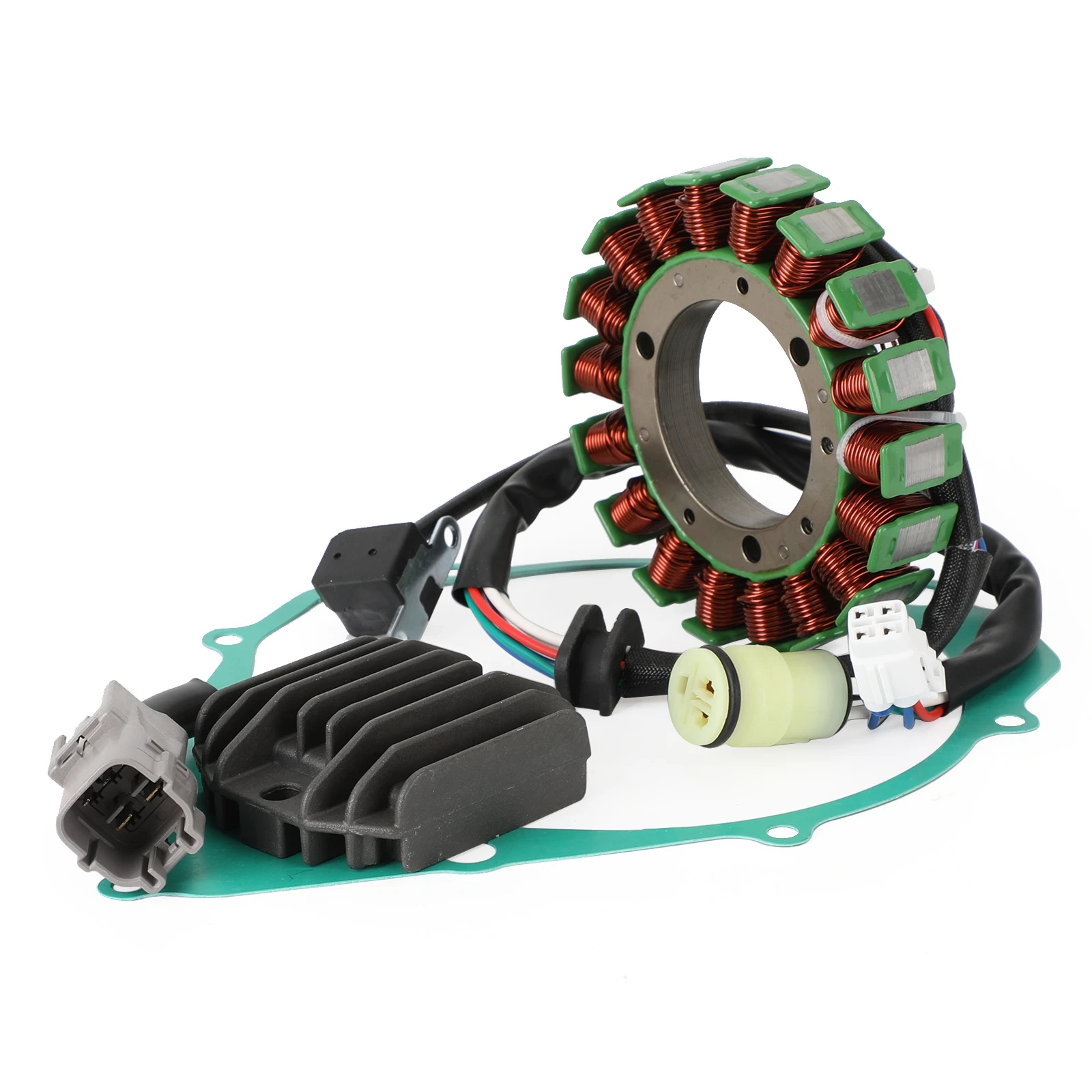 Artudatech Magnetspulen-Stator + Spannungsregler + Dichtungsbaugruppe für Yamaha YFM 350 X Warrior 02–04, YFM 350 R Raptor 04–13 – Detail 1