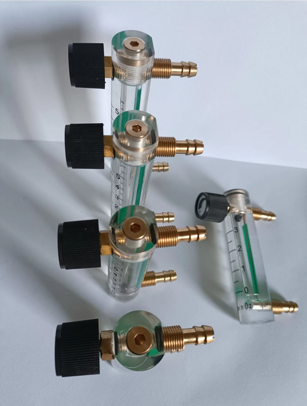Air Oxygen Gas Flow Meter Flowmeter Caudalimetro Counter Flow Indicator O2 Oxyge
