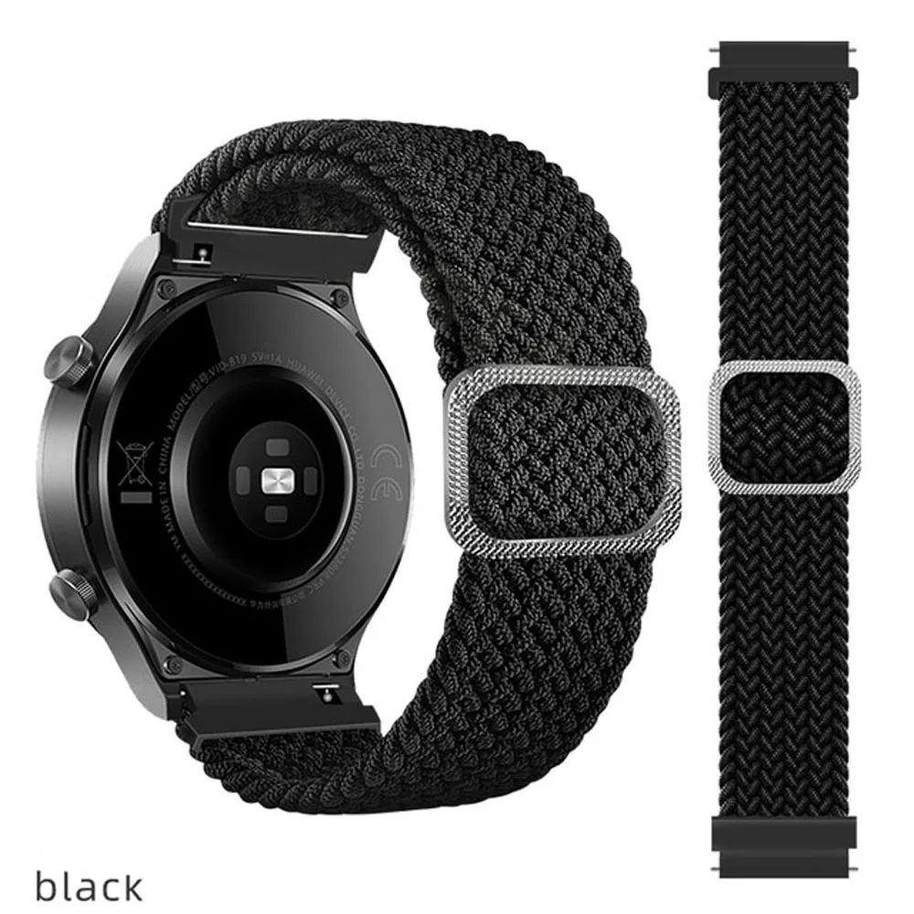 20mm 22mm Elastic Nylon Strap For Huami Amazfit GTR 4 3 pro 2 2e Watch Band  Bracelet correas Amazfit GTS 4 3 2 mini Bip U Pro - AliExpress