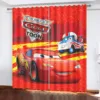 Lightning McQueen  Cortinas Curtains For Living Room Anime Blackout Curtains Home Decor Cartoon Cute 커튼 Luxury 100% Polyester 1