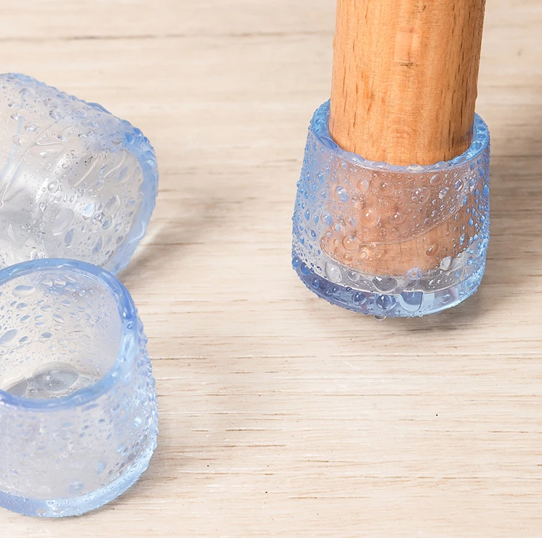 Enhanced Furniture Leg Protection Caps - Rubber Floor Protectors and Leveling Feet Covers