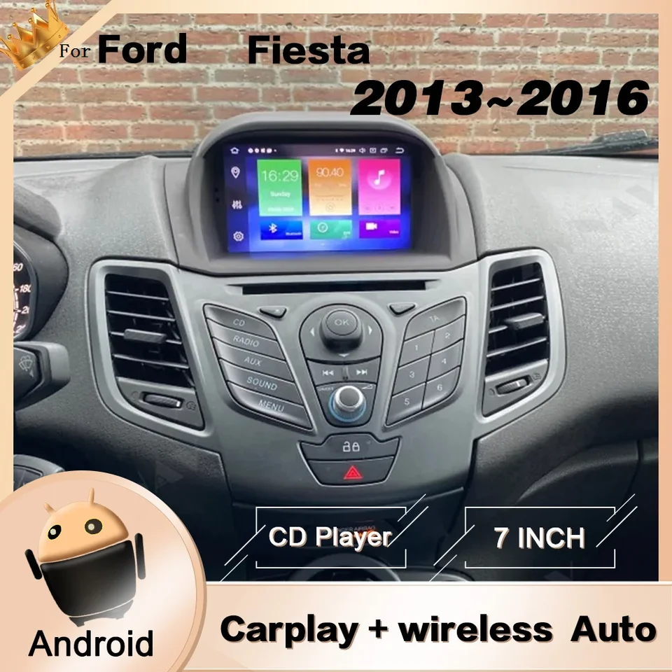 ACAVICA 9 Zoll Autoradio Für Ford Fiesta MK6 2008-2016, Android 14