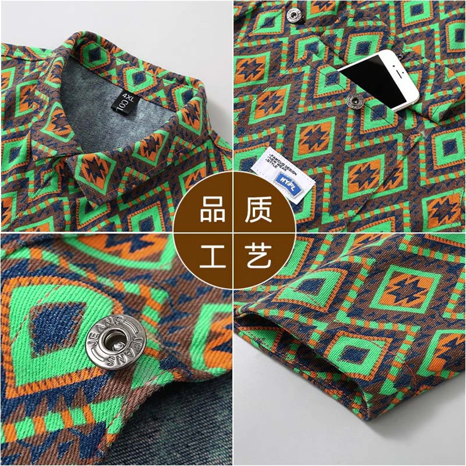Vintage Denim Jacket Men Streetwear Cargo Jacket Coat Plus Size 11XL 12XL Spring Autumn Denim Coat Big Size 10XL 3