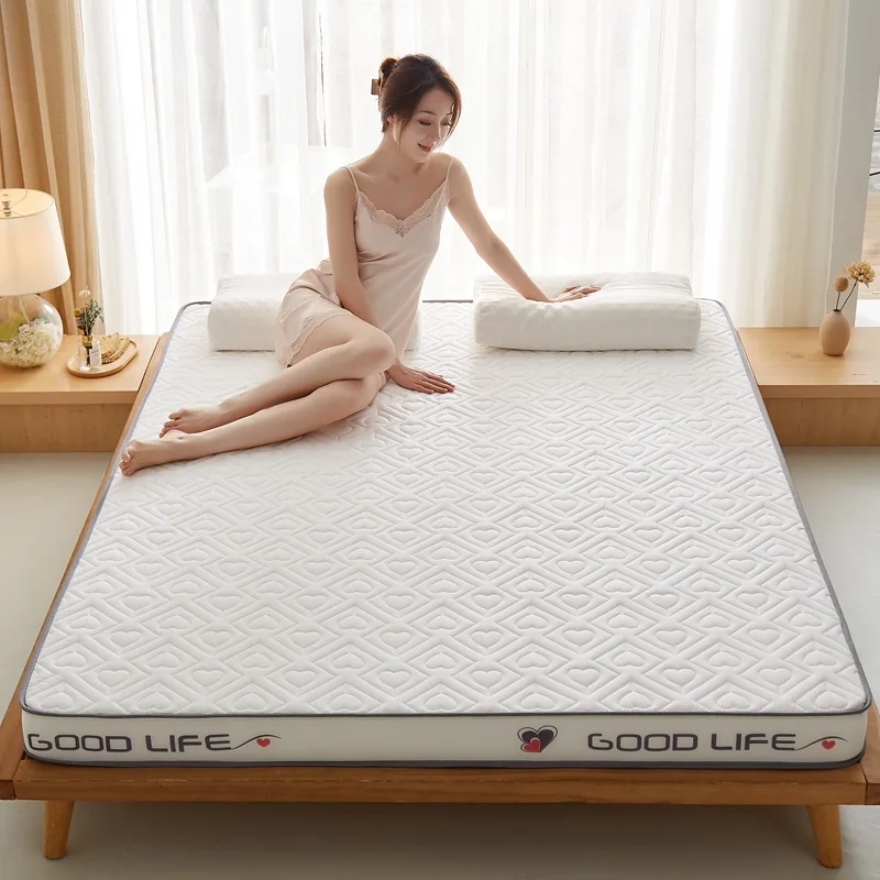 VESCOVO Latex Hard Thickened Coconut Palm Mattress Topper 160*200 Tatami Floor Mat Children Bed Topper 180*200 Mattress Topper
