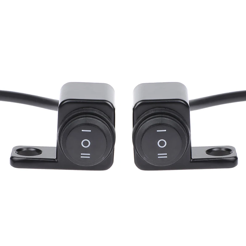 

12V Modified Motorcycle Aluminum Alloy Rearview Mirror Seat Headlight Spotlight Double Flashing Steering Multi-Function Switch