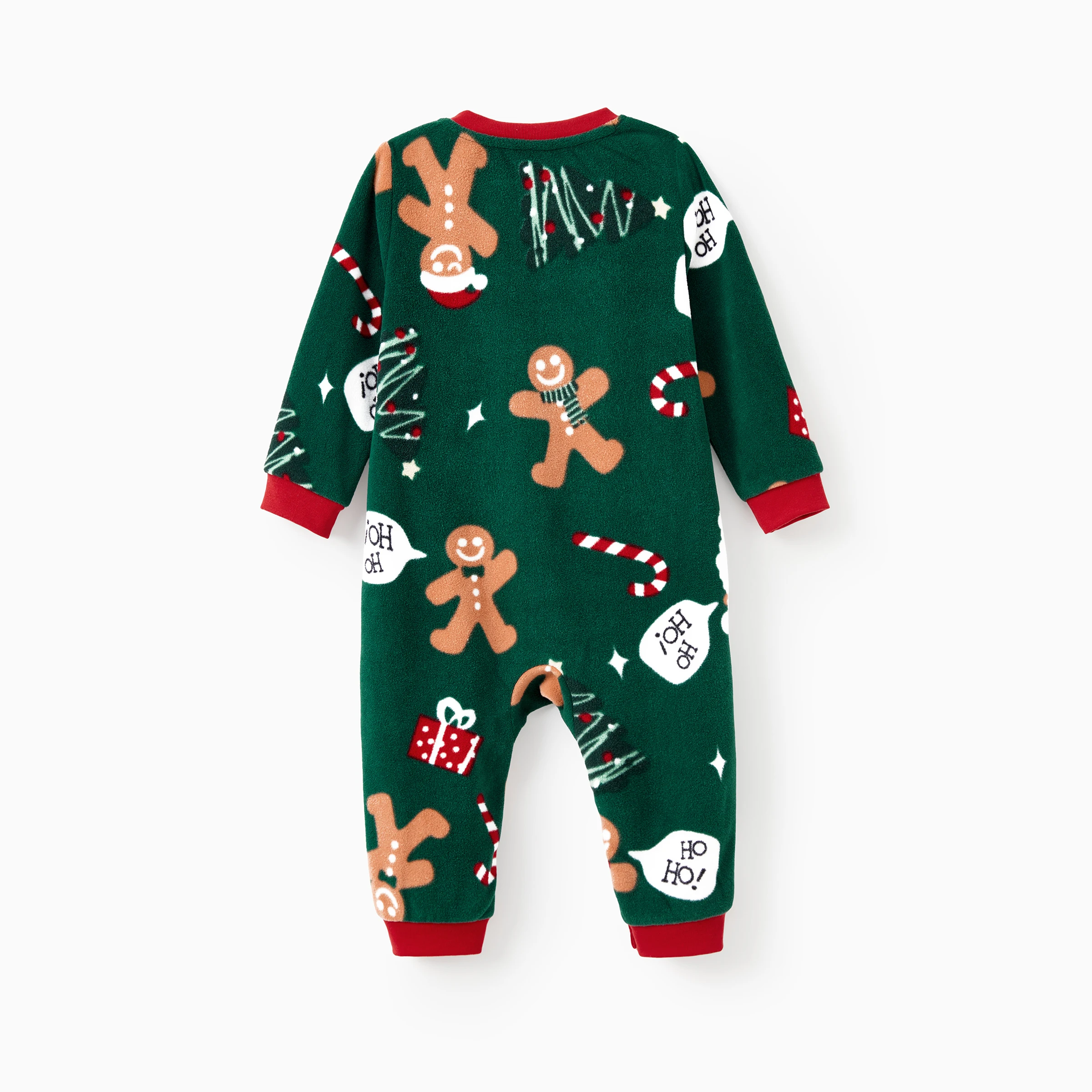 thumbnail image 5 of Pijamas navideños de PatPat para toda la familia, pijamas de manga larga con bolsillos y diseño de hombre de jengibre, 5 of 5