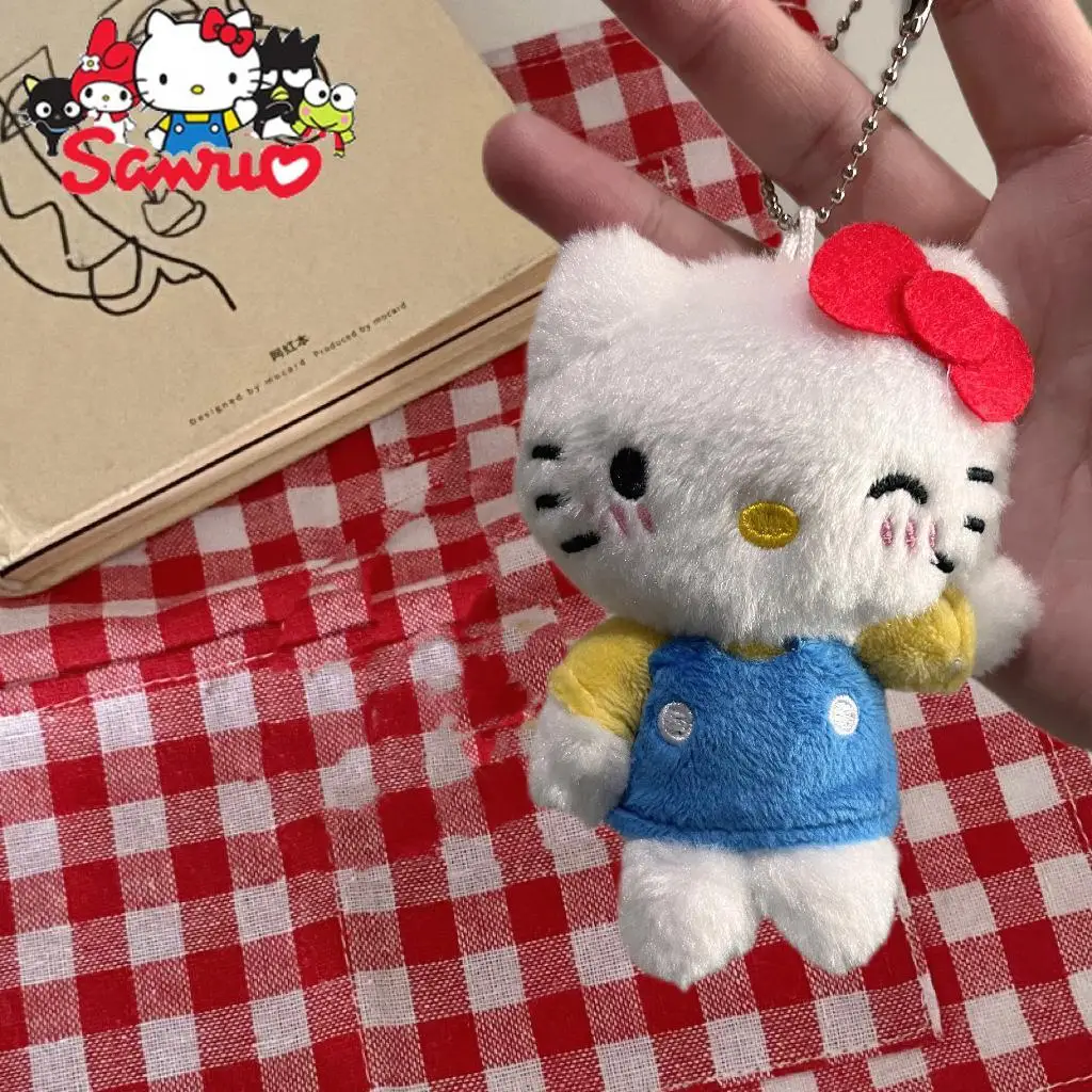 

Sanrio Melody Kuromi Hello Kitty Cinnamoroll Pochacco Pendant Explosive Kt Cat Bag Hanging Doll Keychain Pendant about 10cm