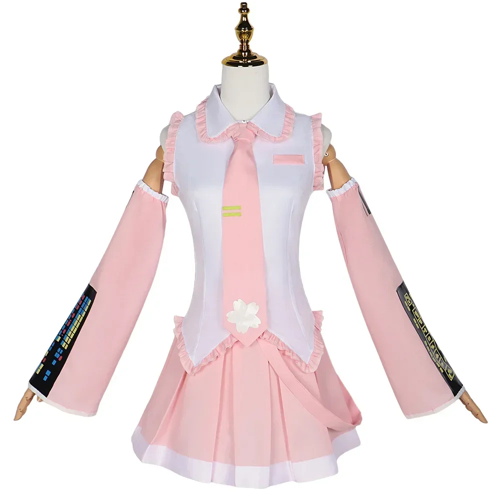 Costume Cosplay Rosa 2026 per Performance, Completo con Parrucca Hatsune Regular C, per Ragazze, Tema Primavera Sakura Ciliegio