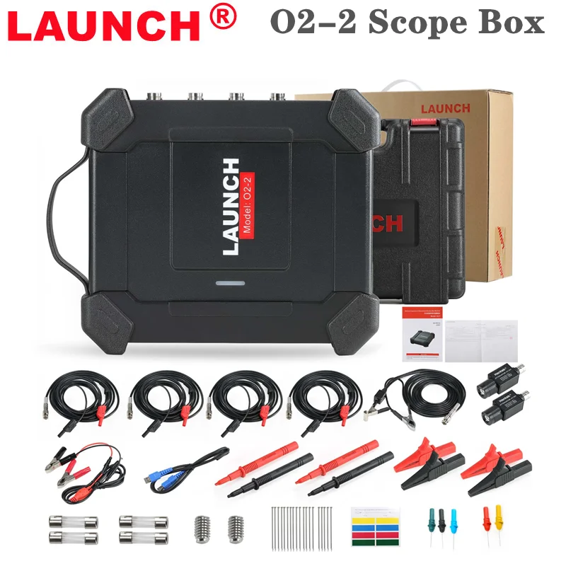 LAUNCH 스코프 박스 오실로스코프, X431 O2-2, 4 채널, USB DC, X431 PAD V5.0, PAD V와 함께 사용