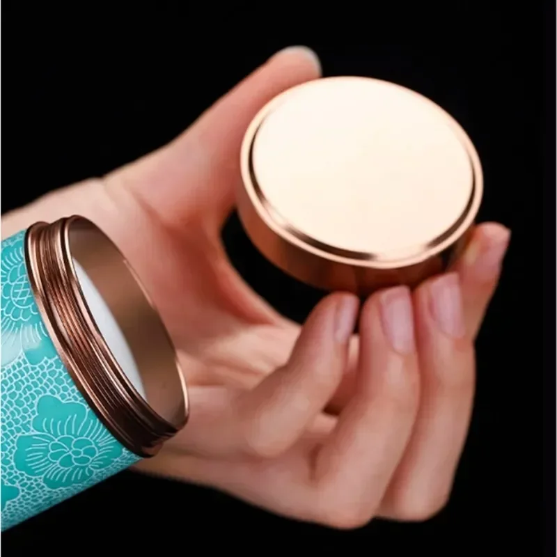 Ceramic Storage Jar Mini Pottery Jar Airtight Pots Ointment Storage Box Ceramic Tea Organizer Storage Tanks Coffee Kitchen Container