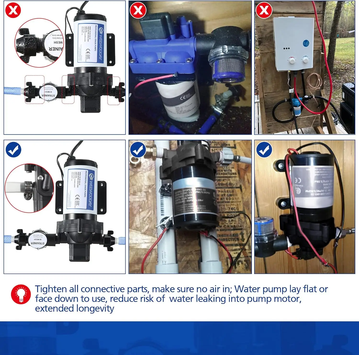 Water Pressure Diaphragm Pump Industrial 115V Self Priming 4 Gpm 45 Psi Water Booster Pump with Power Plug