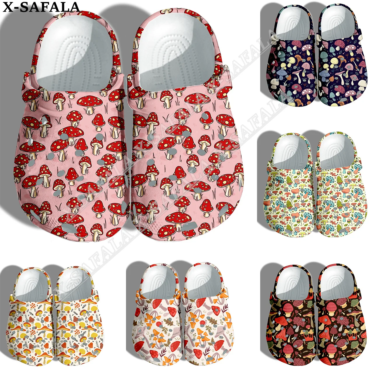 

Nature Mushroom Plant Print Men Women Classic Clogs Slippers Shoes EVA Ligtweight Sandals Summer Beach Outdoor-7