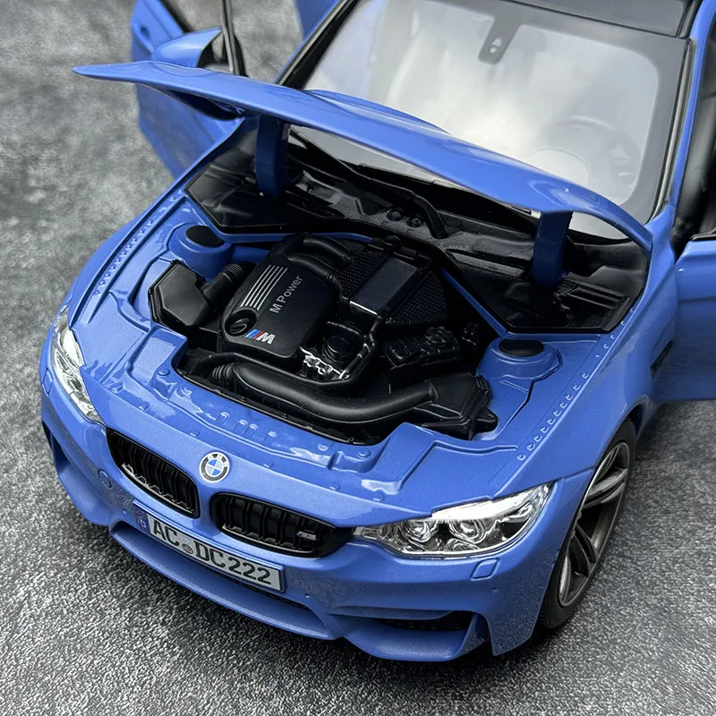 노레브 다이캐스트 모델 1/18 BMW M3 F80 자동차 모형 스태틱 디스플레이 휴일 선물 컬렉션