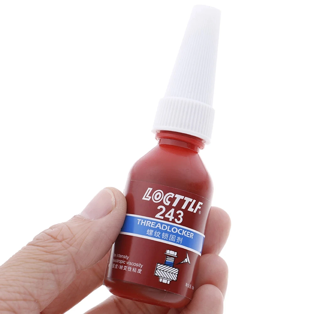 10ml Screw Glue Thread Locking Agent Anaerobic Adhesive 243 Glue Oil Resistance Fast Curing for Fixing Screws anaerobic glue threadlocker glue liquid glue