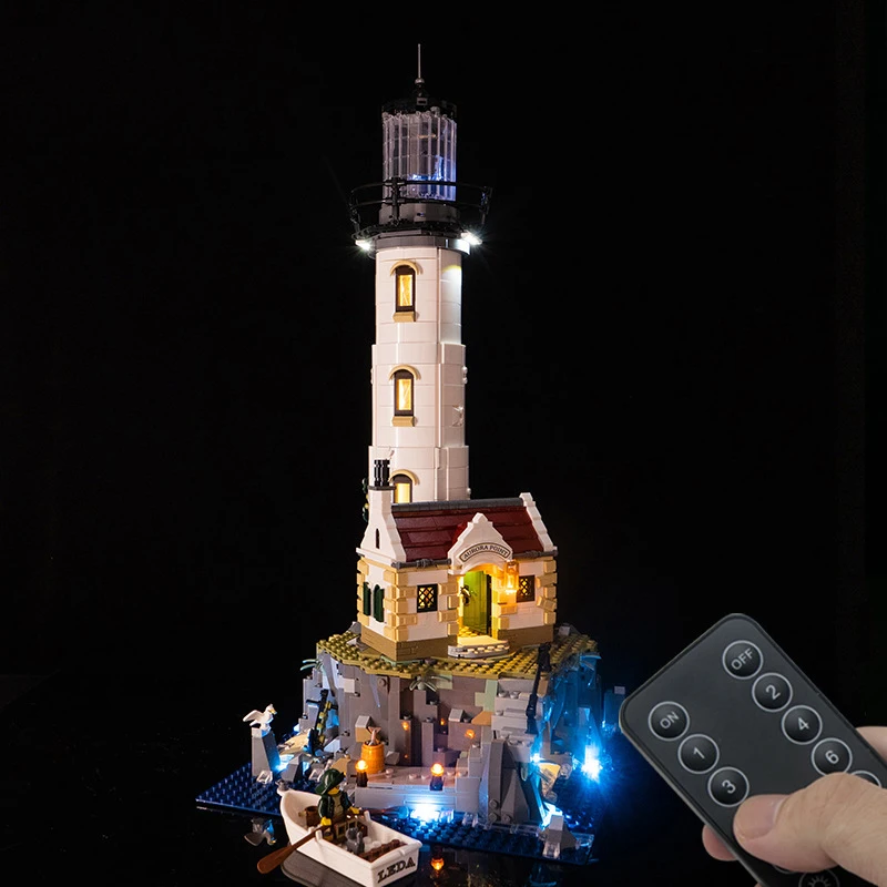 

RC LED Light Kit For LEGO 21335 Motorised Lighthouse Building Blocks Bricks Toy（Only LED Light，Without Blocks Model）