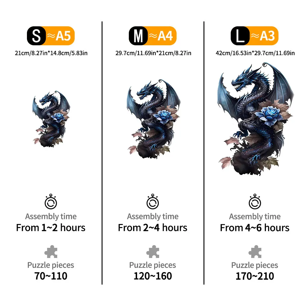 New Flying Dragon Wooden Puzzle™ Dream Bliss Store