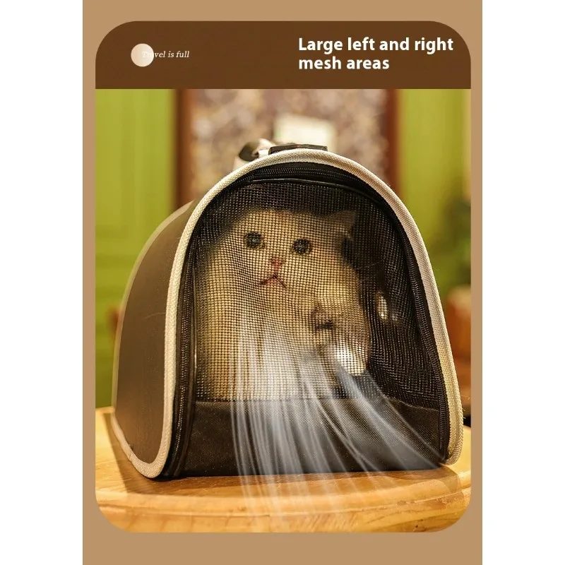 애완 동물 휴대용 우주 캡슐 운반 고양이 가방, 휴대용 접이식 숄더백, 야외 배낭