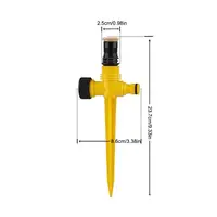 360° Garden Sprinkler Rotation Irrigation Watering System Automatic Agriculture Lawn Farm Greenhouse Spray Nozzle Tool 6