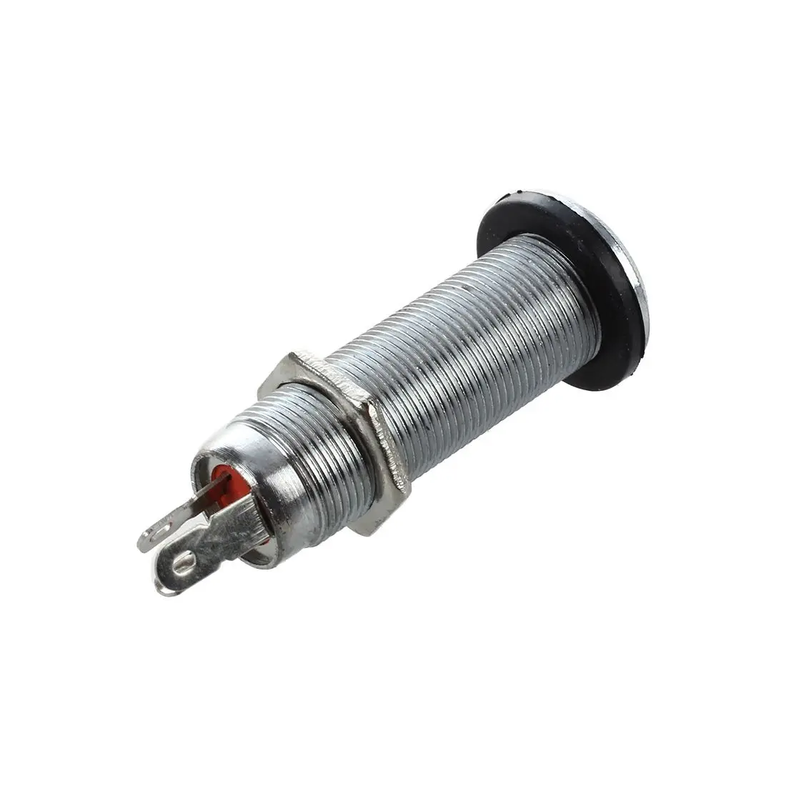 

Хромированный цилиндрический монтажный разъем 1/4 дюйма для электрогитары и басов