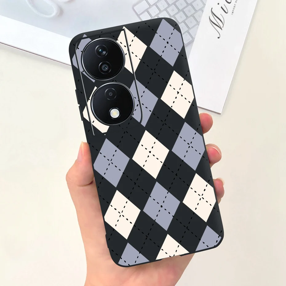 Lovely Printed Candy Color Phone Case - Soft Silicon TPU Shockproof Back Cover
