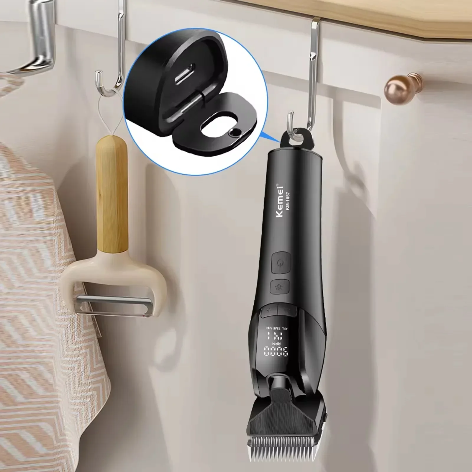 Professional Pet Dog Grooming Clipper Pet Clipper Dog Hair Trimmer Pet Hair Trimmer Dog Clipper Electric Rechargeable Cat Shaver Dogs Hair Trimmer 10W Animals Clipper Adjust Motor Speed