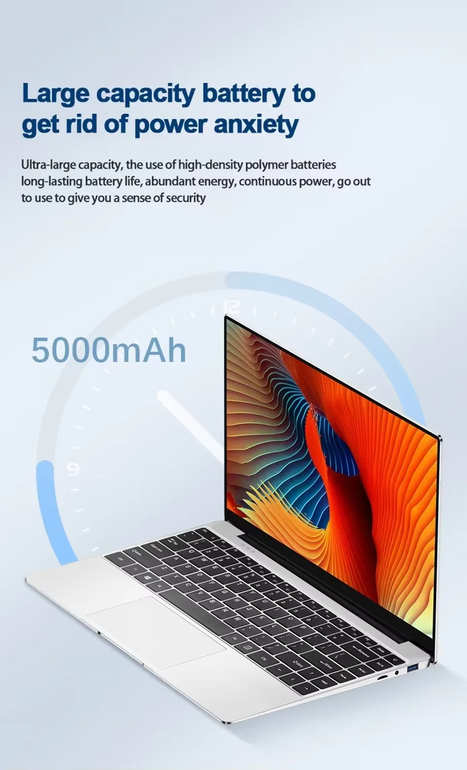 14.1'' Slim Laptop Intel Atom x7 A3950 Windows 11 Pro 12GB