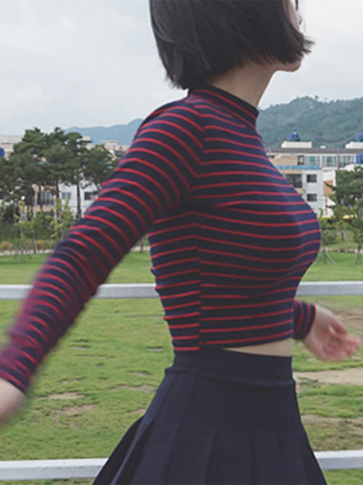 قمصان قصيرة مخططة كلاسيكية ضيقة 3