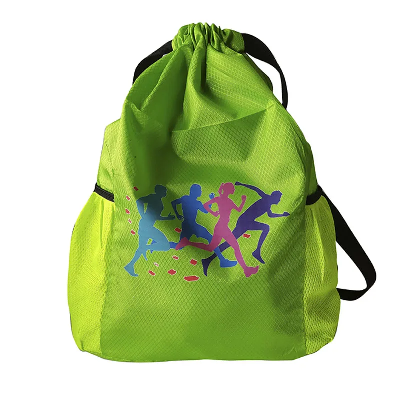 5 stücke Angepasst LOGO Lagerung tasche Reise sport fitness schwimmen ausbildung Kordelzug wasserdichte rucksack tasche fußball basketball – Detail 4