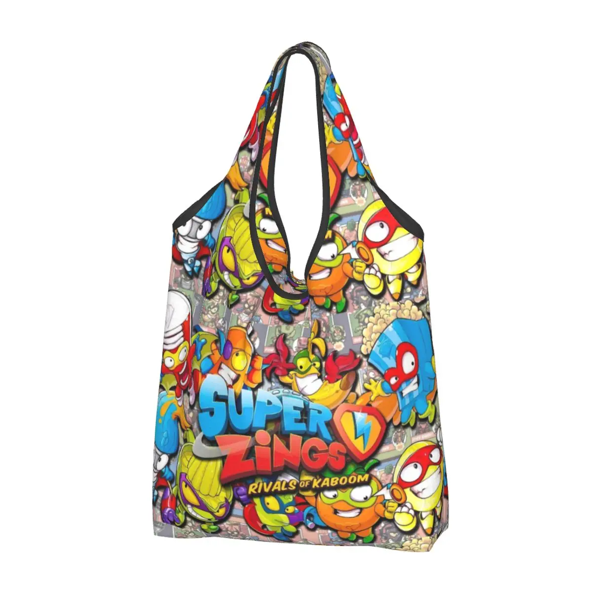 Super Things Game Grocery Bag Durevole Grande Riutilizzabile Riciclare Pieghevole Heavy Duty Shopping Eco Bag Sacchetto Attaccato Lavabile